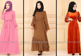 Modaselvim 2020 Kışlık Tesettür Elbise Modelleri 30/34 | 2020 Kışlık Modaselvim Elbise Modelleri