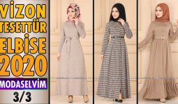 2020 Kış Modaselvim Vizon Tesettür Elbise Modelleri 3/3 | Modaselvim Elbise Modelleri