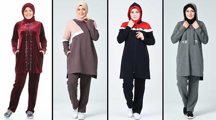 2020 Sefamerve Büyük Beden Tesettür Eşofman Modelleri 2 | Survêtement Hijab - Islamic Sportswear