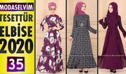Modaselvim Elbise Modelleri 2020 [ 35 ] | Moda Selvim Yeni Sezon Tesettür Elbise Modelleri