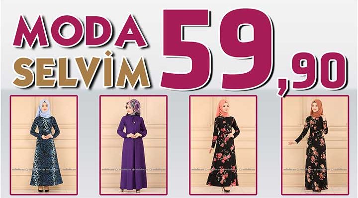 Modaselvim 59,90 Elbise Modelleri [ 2 ] Temmuz 2020 | Modaselvim İndirimli Tesettür Elbiseler