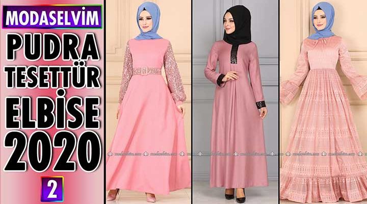 Modaselvim Pudra Elbise Modelleri 2020 [ 2 ] | Powder Color Dress