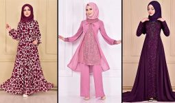 Yeni Sezon ModaMerve Şifon Tesettür Elbise Modelleri 8 | Chiffon Dresses - Chiffon Kleid