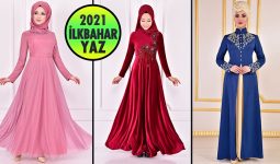 2021 İlkbahar ModaMerve Tesettür Abiye Elbise Modelleri 2 | Abendkleid - Evening Dress