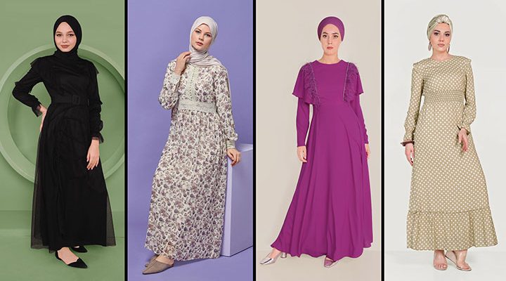 Alvina Günlük Tesettür Elbise Modelleri 10 (2021 İlkbahar & Yaz) | Trend Tesettür Elbise Modelleri