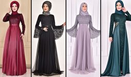 2021 ModaMerve Tesettür Abiye Modelleri 16 | Düğüne Giyecek Tesettür Elbiseler 2021