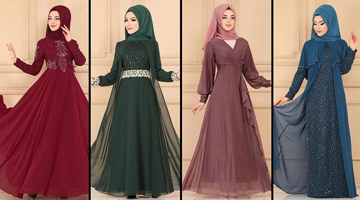 ModaSelvim Büyük Beden Tesettür Abiye Elbise Modelleri 5 (2021) | Evening Dress - Abendkleid