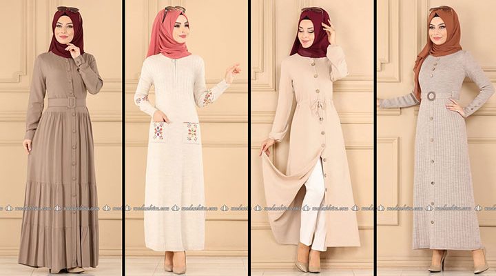 ModaSelvim Vizon Tesettür Elbiseler 2 (2021 Sonbahar) | Fall Outfits - Wedding Dresses - Plus Size