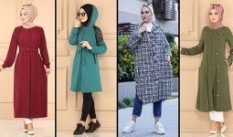 2022 Kış Modaselvim Tesettür Kap Modelleri 4 | Yeni Tesettür Kap Modelleri 2022 - Overcoat for Women