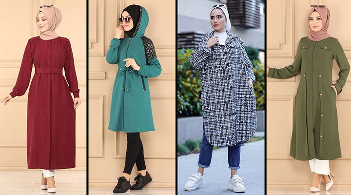 2022 Kış Modaselvim Tesettür Kap Modelleri 4 | Yeni Tesettür Kap Modelleri 2022 - Overcoat for Women