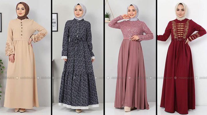 2022 Günlük Büyük Beden Elbise Modelleri 9