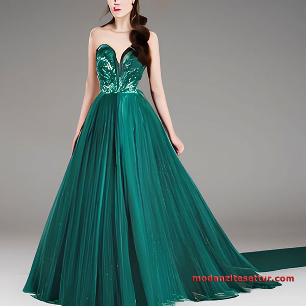 Zümrüt yeşil abiye elbise ile nasıl bir kıyafet kombini hazırlanır?