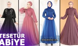 ModaSelvim Tesettür Abiye Elbise Modelleri 9 (2023 Kış) | Moda Selvim Abendkleider - Evening Dresses