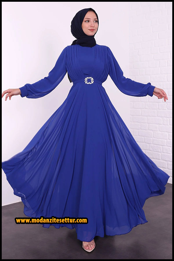 En Yeni Tesettür Abiye Modelleri - 2024 Tesettür Abiye Elbise Modelleri